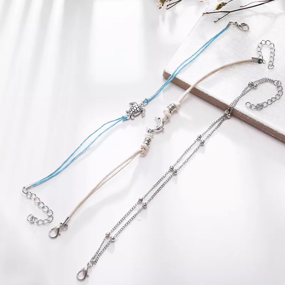 “Saltwater Life” SeaTurtle/Dolphin Anklet/Bracelet - Picture 7 of 9